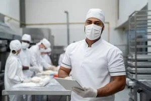 Sistema di tracciabilità dei prodotti da forno V5 che mostra il tracciamento dei lotti dalla miscelazione al confezionamento